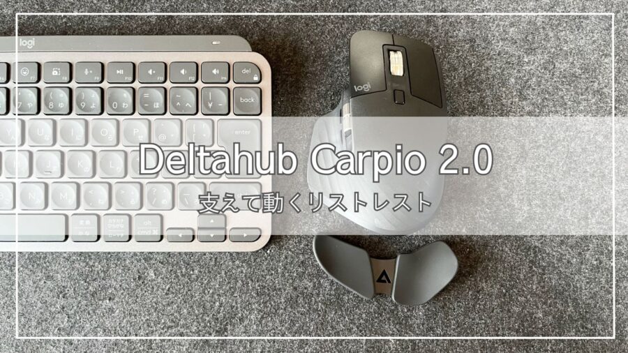 Deltahub Carpio 2.0 レビュー｜マウス操作が楽になる。手首を支え ...